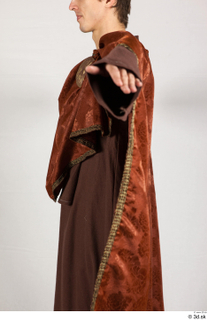  Photos Man in Historical Dress 35 Gladiator dress Historical clothing brown habit orange cloak upper body 0004.jpg